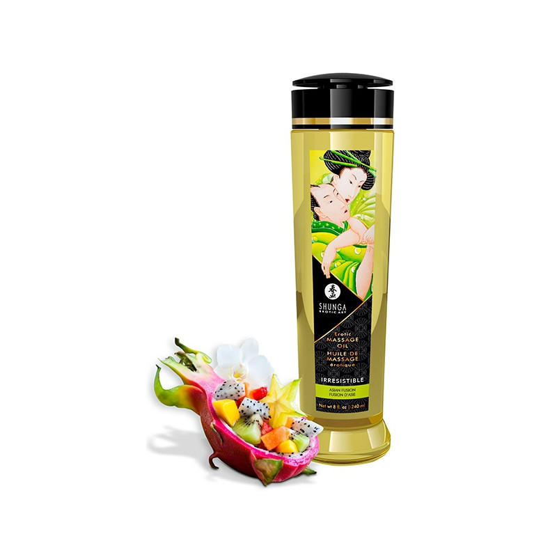 Shunga Huile de massage Irresistible Fusion d'Asie 240mL